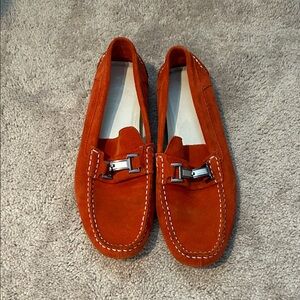 Calvin Klein Men's Burnt Orange Suede Loafers